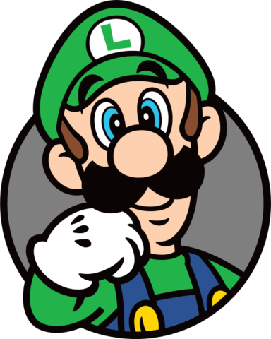 Luigi resting his chin